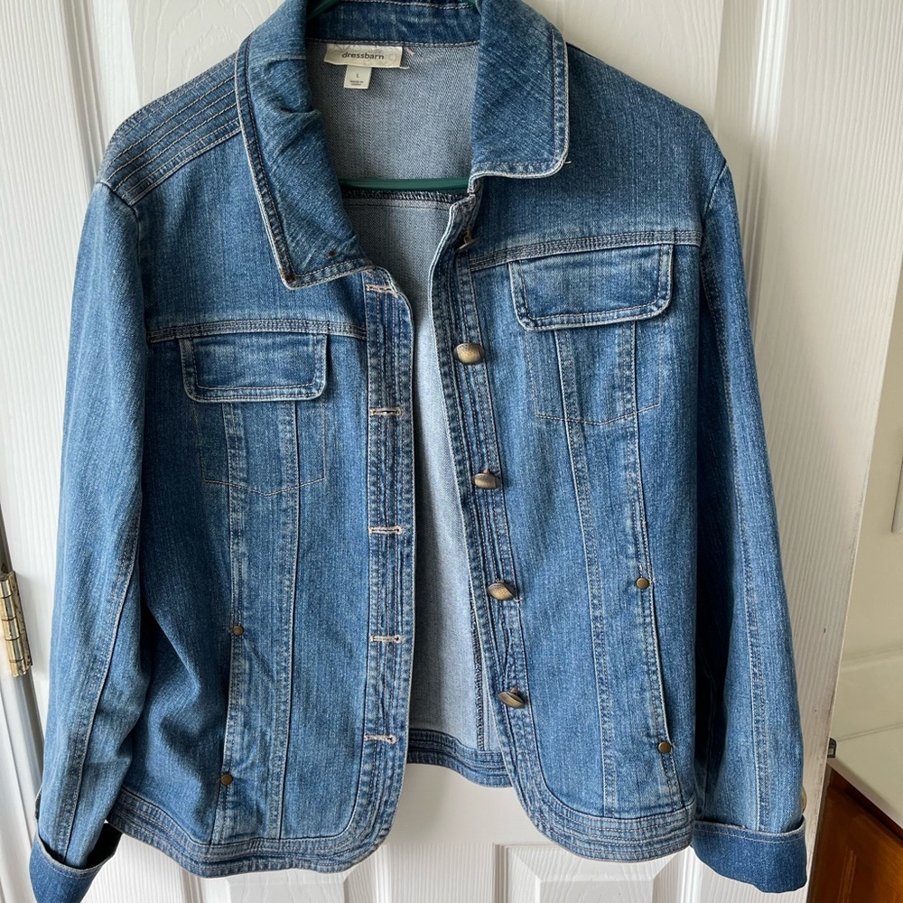 Dress Barn Denim Jacket Blue Jean Jacket